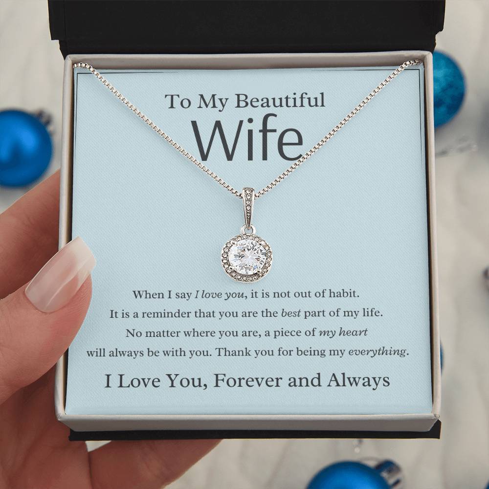 To My Wife - Best Part Of My Life - Eternal Hope Necklace