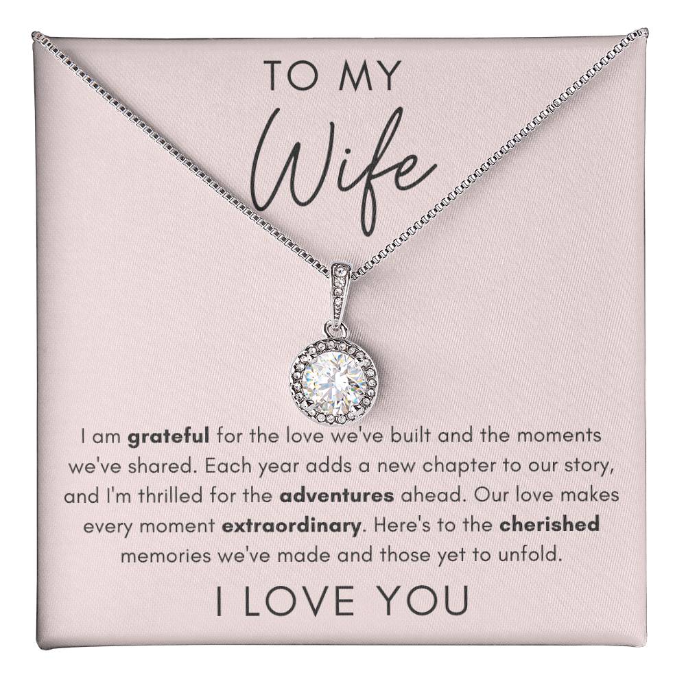 To My Wife - Cherished Memories - Eternal Hope Necklace