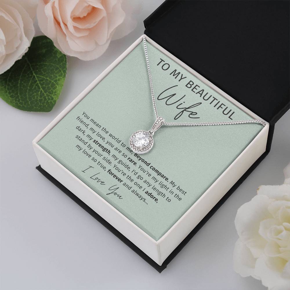 To My Wife - You Mean The World To Me - Eternal Hope Necklace