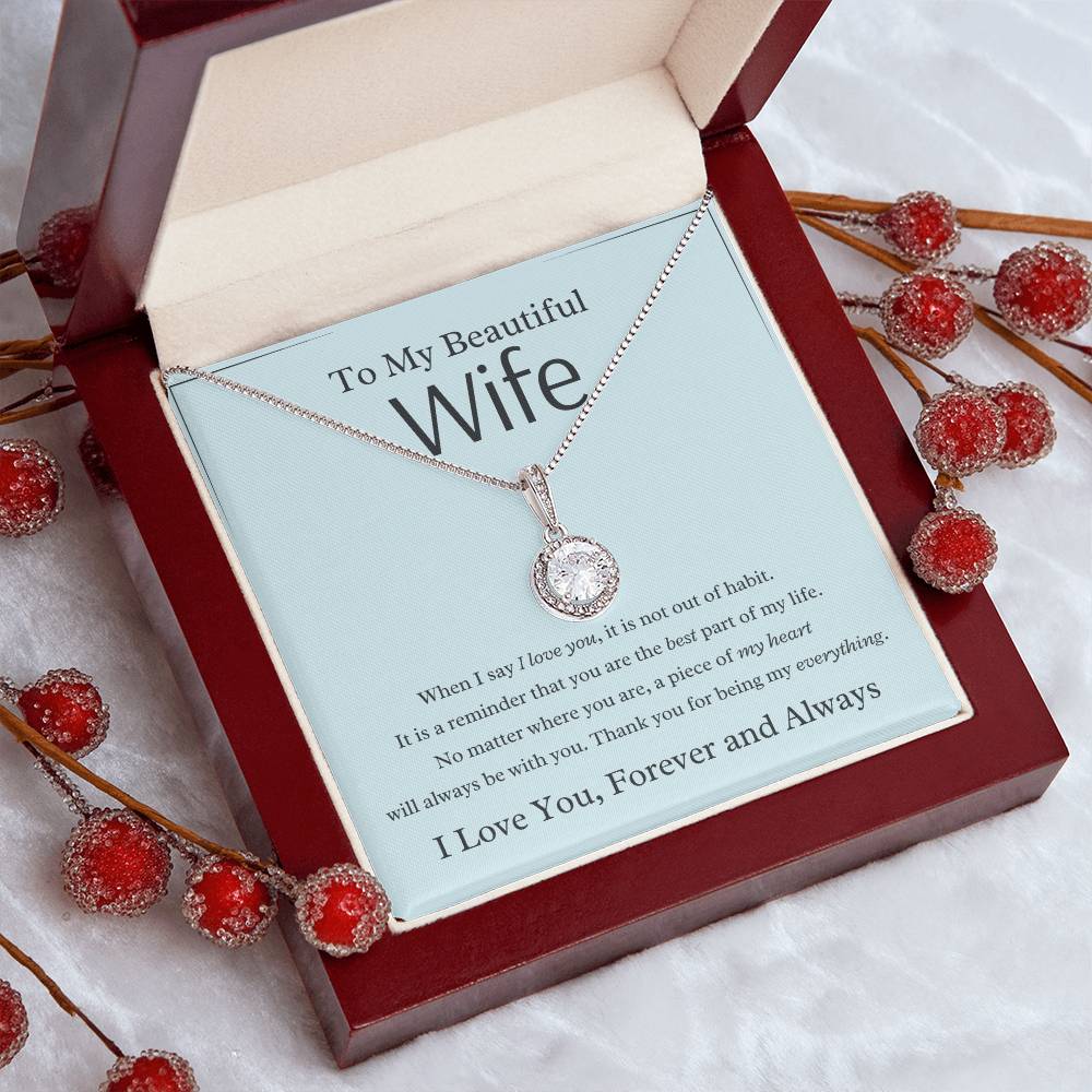 To My Wife - Best Part Of My Life - Eternal Hope Necklace