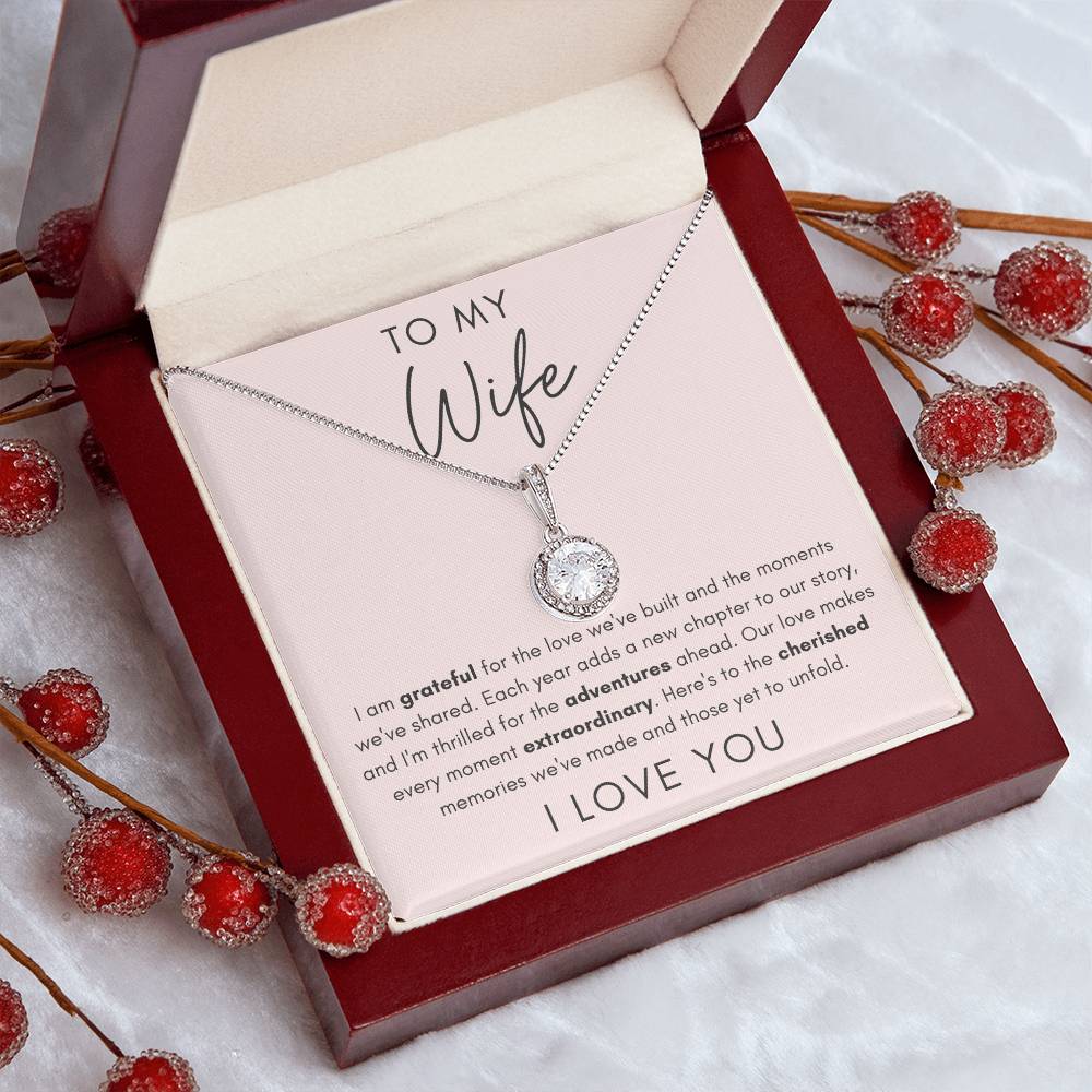 To My Wife - Cherished Memories - Eternal Hope Necklace