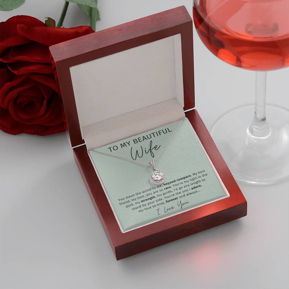 To My Wife - You Mean The World To Me - Eternal Hope Necklace