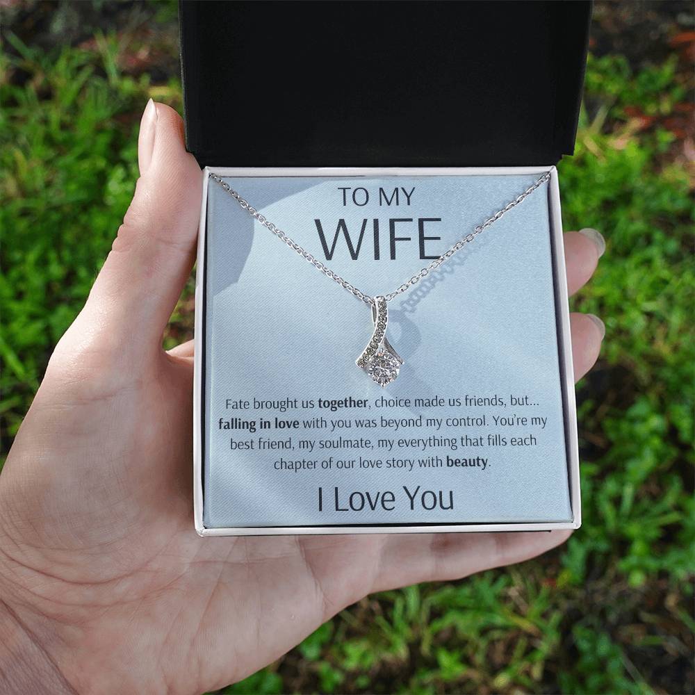 To My Wife - You Are My Love Story - Alluring Beauty Necklace