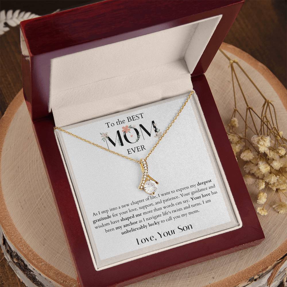 To My Mom - My Anchor - Alluring Beauty Necklace