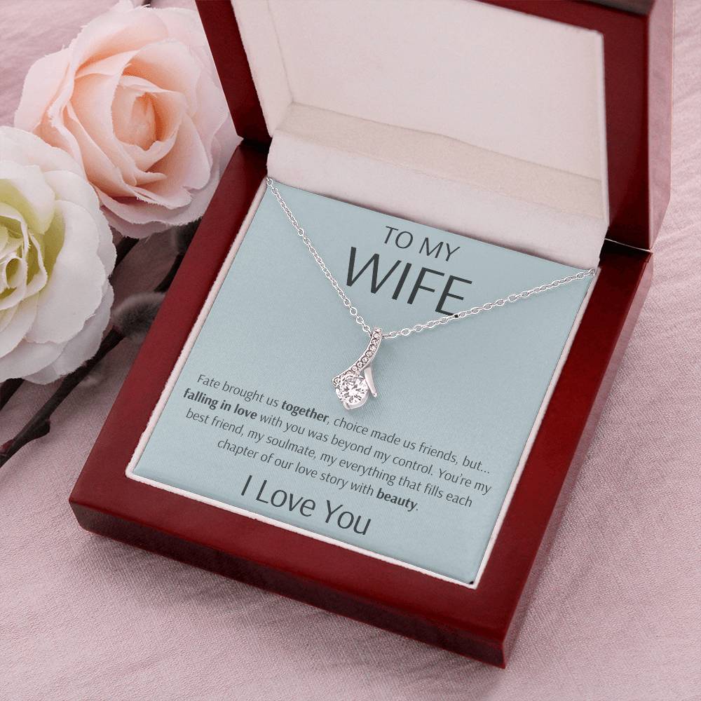 To My Wife - You Are My Love Story - Alluring Beauty Necklace