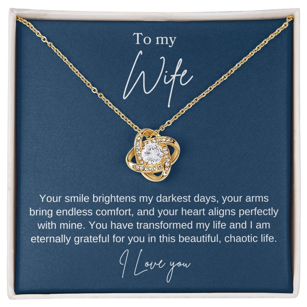 To My Wife - Eternally Grateful For You - Transform Necklace