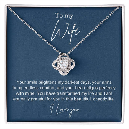 To My Wife - Eternally Grateful For You - Transform Necklace